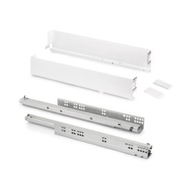 Emuca Tiroir extérieur Simplex, hauteur 88 mm, profondeur 490 mm, blanc