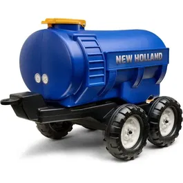Falk - Remorque Citerne New Holland pour Tracteur à Jouet, Capacité 30L, Bleu, Enfants 3 à 7 Ans, Fabrication Française