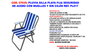 Chaise de plage et camping fixe en acier Ø18mm PLUVIA