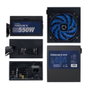 Coolbox PowerLine III 550W Alimentation ATX 80% Efficacité 120mm Silencieux Noir