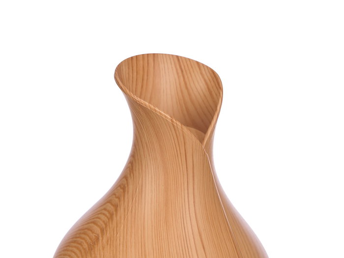Acorde Humidificateur électrique bombé 10x15x10 cm plastique couleur bois avec USB (Set de 12)