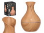 Acorde Humidificateur électrique bombé 10x15x10 cm plastique couleur bois avec USB (Set de 12)