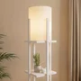 D By M.Red Lampadaire Nora Blanc et Naturel