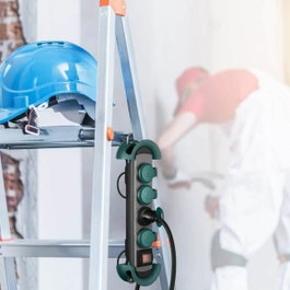 Bloc multiprises de chantier IP44 avec câble 3m, résistant eau et poussière