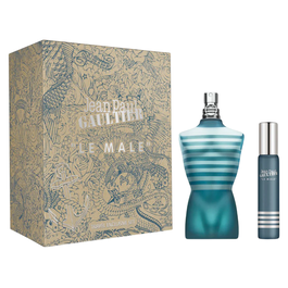 Jean Paul Gaultier - Coffret parfum Le Male Eau de Toilette pour Homme avec flacon 125 ml + mini flacon 20 ml