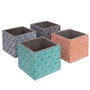 BigBuy Garden Set de 4 pots de fleurs Fiore Ciment Carré 14 x 14 x 12 cm