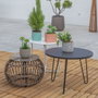 BigBuy Garden Set de 4 pots de fleurs Fiore Ciment Carré 14 x 14 x 12 cm