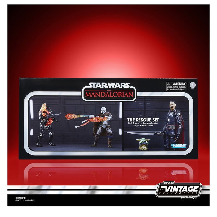 Hasbro Star Wars The Mandalorian Figurines Vintage Collection 9,5 cm Lot de 4 Figurines The Mandalorian Grogu Moff Gideon Dark Trooper Hasbro Star Wars The Mandalorian Figurines Vintage Collection 9,5 cm Lot de 4 Figurines The Mandalorian Grogu Moff Gideon Dark Trooper