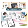 Liscianigiochi KIDS ART Manga Lab - Kit Dessin Manga avec Tablette LCD pour Débuter - À partir de 7 ans