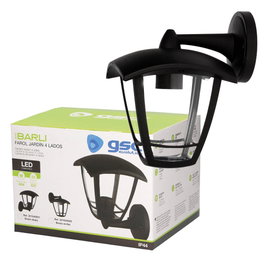 GSC Evolution Farol de jardín brazo arriba Serie Barli E27 Negro
