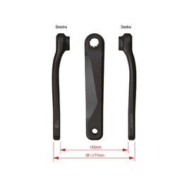 FSA Jeu de pédalier E-Bike CK-220/IS 175 mm