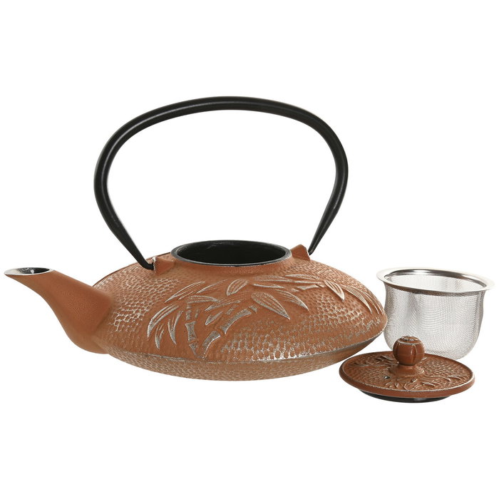 Théière Home ESPRIT Orange Acier inoxydable Fer 800 ml Théière Home ESPRIT Orange Acier inoxydable Fer 800 ml