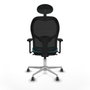 Piqueras y Crespo Chaise de Bureau avec Appui-tête Jorquera 3D086G1 Turquoise
