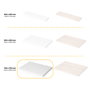Emuca Plateaux de table, 1150x750, Peint en blanc, Bois