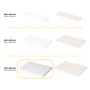 Emuca Plateaux de table, 1150x750, Peint en blanc, Bois