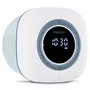 MEDION Radio de Douche FM Bluetooth 5.0 IPX6 Étanche avec Ventouse, Autonomie 12h, Mains Libres, Alarme, Blanc