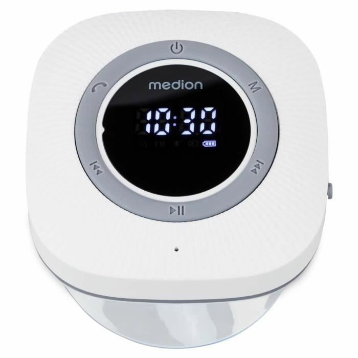 Medion Radio de Douche FM Bluetooth IPX6 Blanc Medion Radio de Douche FM Bluetooth IPX6 Blanc