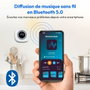 Medion Radio de Douche FM Bluetooth IPX6 Blanc