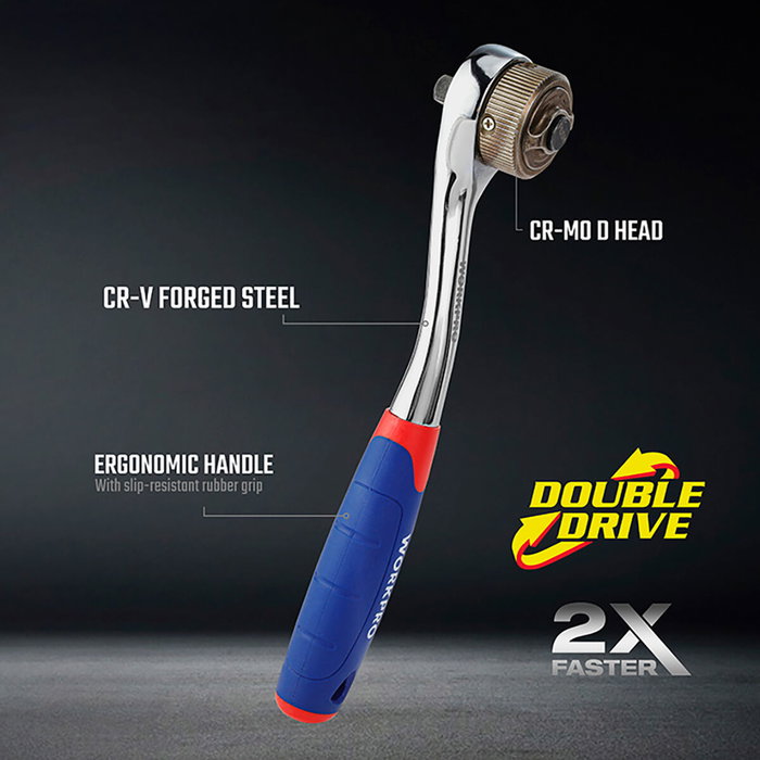 Clé à cliquet Workpro Double Drive 3/8" Clé à cliquet Workpro Double Drive 3/8"