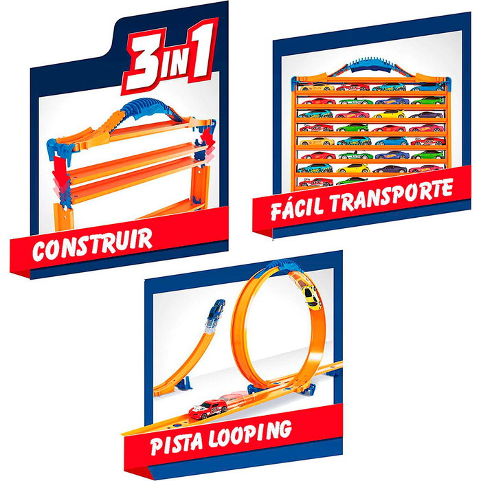 Cefa Maletín Portacoches Hot Wheels 3 en 1 Cefa Maletín Portacoches Hot Wheels 3 en 1