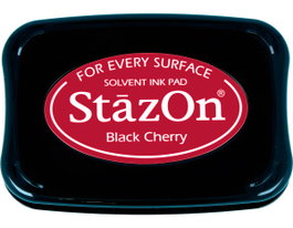 Tsukineko Tampon encreur STAZON Noir pour verre et plastique