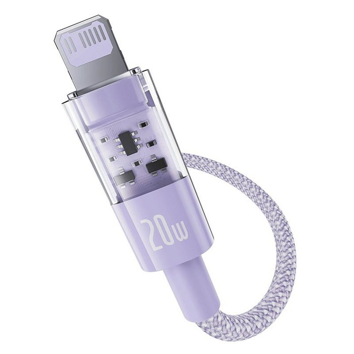 Baseus Câble USB-C vers Lightning P10373001511-00 Pourpre 1 m Baseus Câble USB-C vers Lightning P10373001511-00 Pourpre 1 m