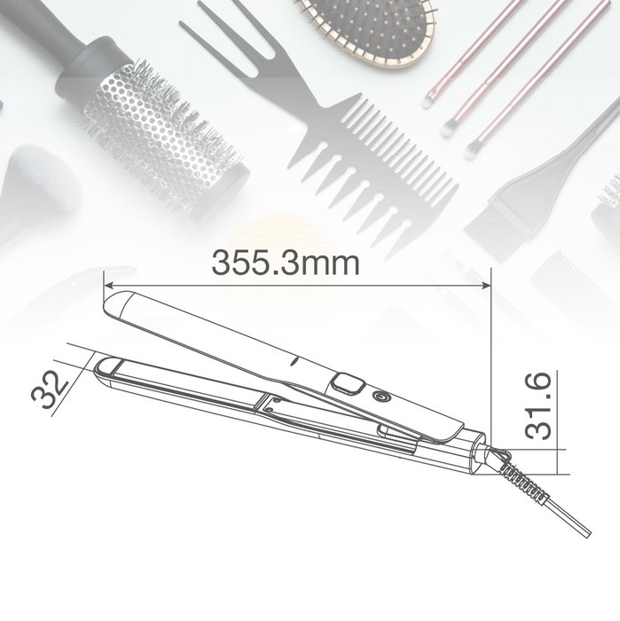 Väline Plancha à lisser Sinkut céramique 52W Gris et Doré Väline Plancha à lisser Sinkut céramique 52W Gris et Doré
