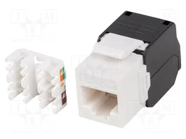 LANBERG Module RJ45 Keystone blanc et noir