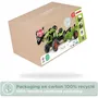 Falk - Tractopelle à pédales Claas Arion 410 avec remorque et klaxon - Jouet en plastique recyclé fabriqué en France - Vert - Pour enfants de 2 à 5 ans