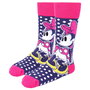 CERDÁ Set de 3 Chaussettes Femme Minnie Disney - Taille 36-41 - 86% Coton, 12% Polyamide, 2% Élasthanne