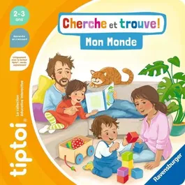 Ravensburger - Livre interactif tiptoi Cherche et trouve Mon Monde, jeu éducatif sans écran pour enfants dès 2 ans, Réf. 13099008