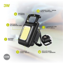 GSC Evolution Mini lanterne LED 350lm avec ouvre-boîte
