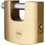 Yale Cadenas de sécurité rectangulaire en laiton, anse acier cémenté, 3 clés