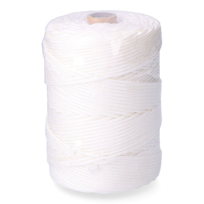 Cordon EDM 87917 Blanc polypropylène 3 mm x 200 m Tressé