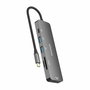 Hub USB Aisens ASUC-6P016-GR Gris Multicouleur