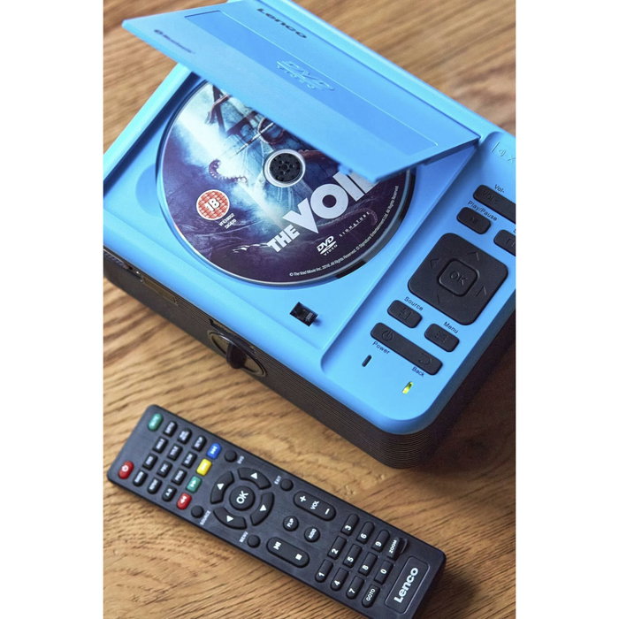 Lenco LPJ-500BU Projecteur LCD avec Lecteur DVD, Bluetooth et USB