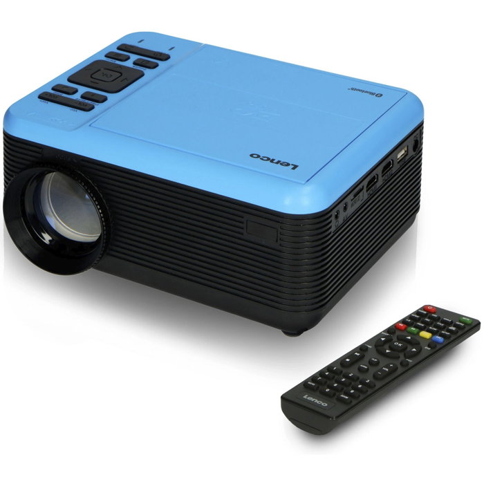 Lenco LPJ-500BU Projecteur LCD avec Lecteur DVD, Bluetooth et USB
