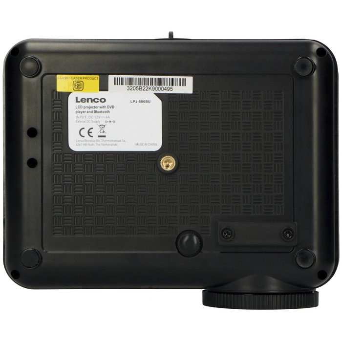 Lenco LPJ-500BU Projecteur LCD avec Lecteur DVD, Bluetooth et USB