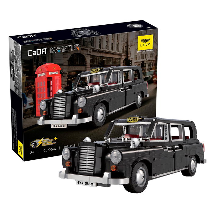 DEQUBE - CADA - Taxi Classique de Londres - Maquette de Construction à Contrôle Bluetooth - Modèle Détailé 1:12 avec Portes et Toit Ouvrants - Cadeau Collectionneur DEQUBE - CADA - Taxi Classique de Londres - Maquette de Construction à Contrôle Bluetooth - Modèle Détailé 1:12 avec Portes et Toit Ouvrants - Cadeau Collectionneur