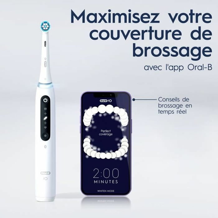 Oral-B iO5n Quite Blanc avec Étui de Voyage Oral-B iO5n Quite Blanc avec Étui de Voyage