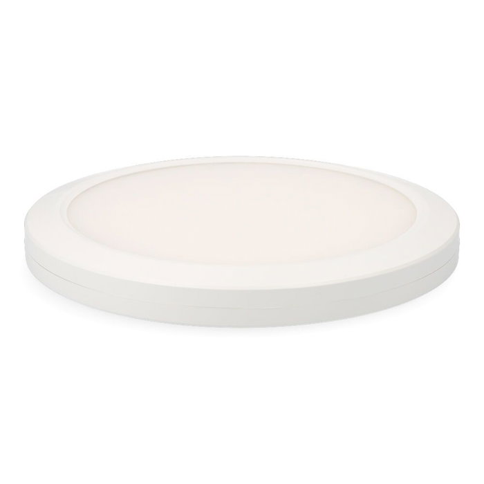 Edm Downlight ajustable LED superficie/encastré 20W 2050lm Ø22,5cm blanc 3CCT 6400K/4000K/3000K