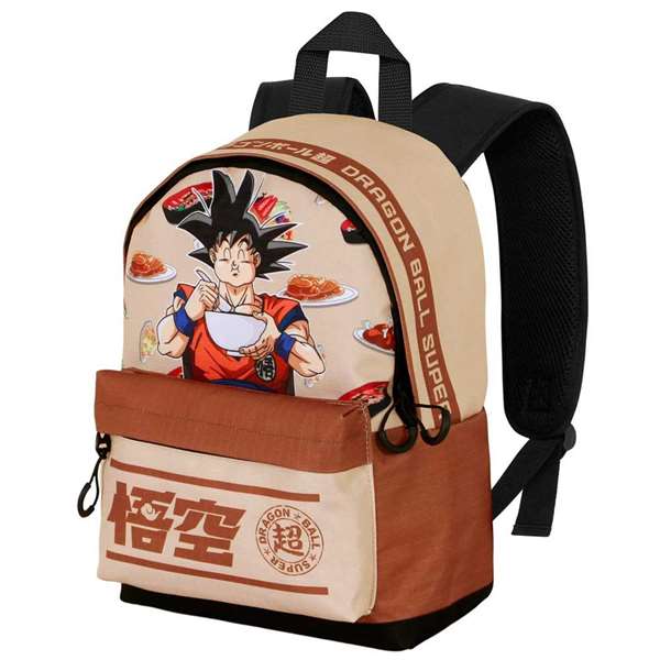 Karactermania Sac à dos petit Dragon Ball Goku Foodie 25 x 15 x 35 cm, marron, ripstop, pour enfant à partir de 3 ans