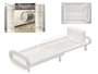 Kinvara Égouttoir Extensible Blanc 27x11.5x20 cm Plastique et Métal (Set de 8)