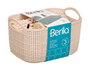 Berilo Set de 3 pièces pour salle de bain beige 24x14x15 cm (Set de 12)