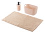 Berilo Set de 3 pièces pour salle de bain beige 24x14x15 cm (Set de 12)