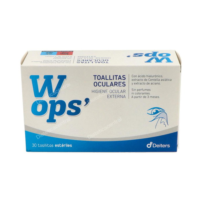 DEITERS WOPS Lingettes oculaires, 30 unités DEITERS WOPS Lingettes oculaires, 30 unités