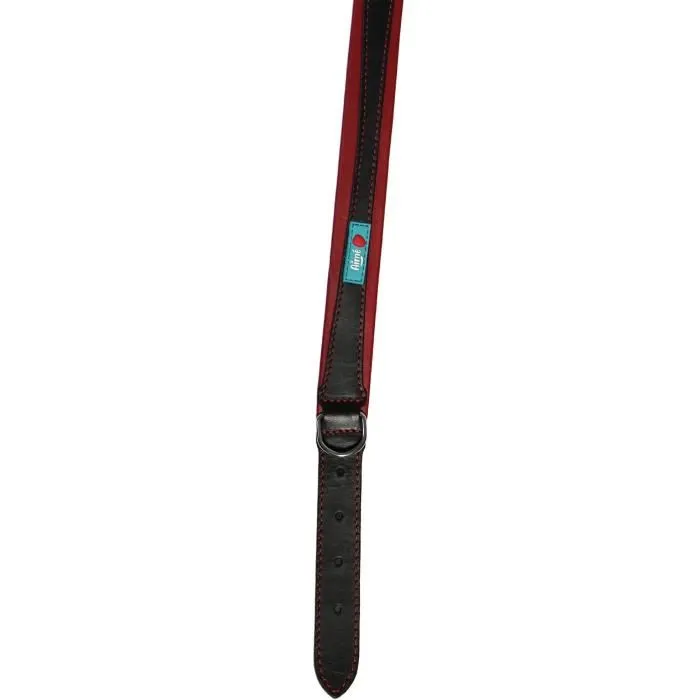 Aime Collier Basic cuir Noir / Rouge Taille L 43-52 cm