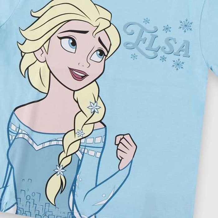 T shirt à manches courtes Enfant Frozen Bleu clair 36