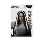 BigBuy Carnival Perruque Longue Vampiresa Blanc et Noir 60cm avec Mèches