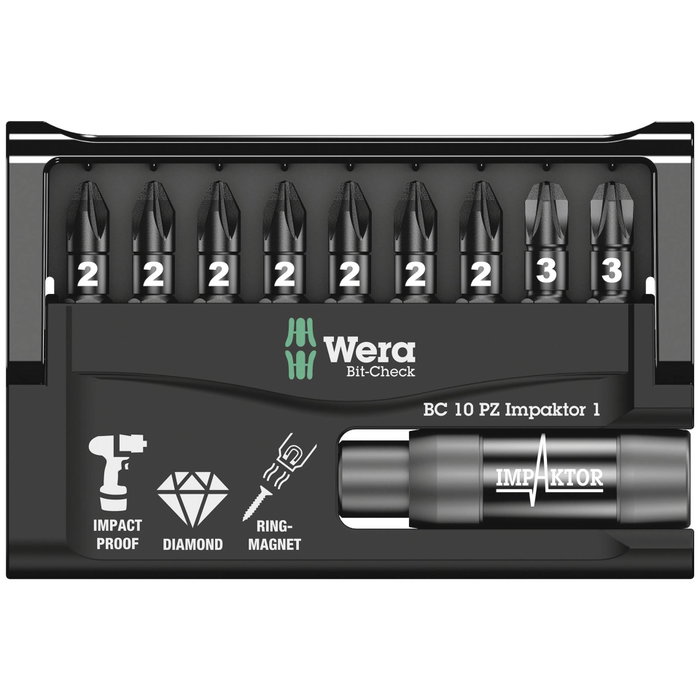 Wera Bit-Check 10 PZ Impaktor 1 Wera Bit-Check 10 PZ Impaktor 1